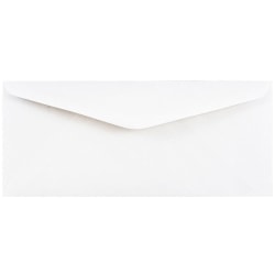 JAM Paper® Booklet Commercial Flap Envelopes, #11, Gummed Seal, White, Pack Of 25