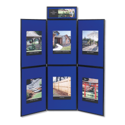 Quartet® ShowIt® 6-Panel Presentation System For Tabletop/Floor Display