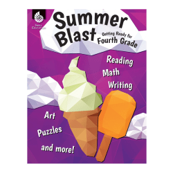 Shell Education Summer Blast Activity Book, Getting Ready For Grade 4