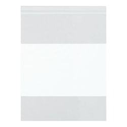 4 Mil Reclosable Poly Bag with White Block 4" x 4", Case of 1,000