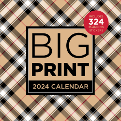 2024 TF Publishing Art & Design Wall Calendar, 12" x 12", Big Print, January To December