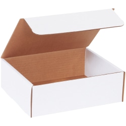 Partners Brand Literature Mailers 9" x 7 1/2" x 3", White, Bundle of 50