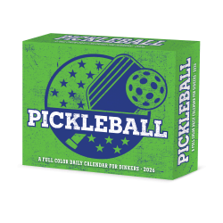 2026 Willow Creek Press Page-A-Day Daily Desk Calendar, 6-1/4" x 5-1/2", Pickleball, January To December, 55212