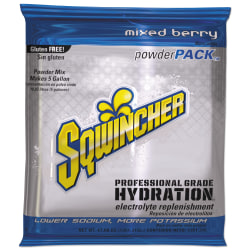 Sqwincher Powder Packs™, Mixed Berry, 47.66 Oz, Case Of 16