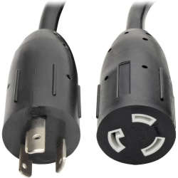 Tripp Lite 10ft Power Cord Extension Cable L5-20P to L5-20R with Locking Connectors Heavy Duty 20A 12AWG 10' - 125 V AC Voltage Rating - 20 A Current Rating - Black