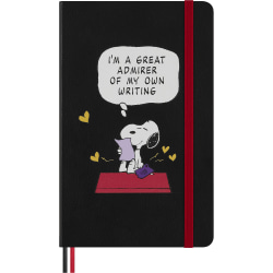 Moleskine Peanuts Limited Edition Large Notebook, 5" x 8", 4 Subject, Ruled, 172 Sheets, Admirer