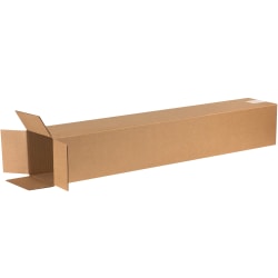 Office Depot® Brand Tall Corrugated Boxes, 6" x 6" x 38", Kraft, Bundle of 25