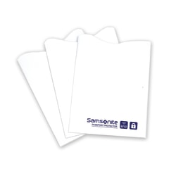 Samsonite® RFID Sleeves, 3 7/16"H x 2 7/16"W x 1/16"D, White, Pack Of 3