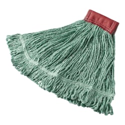 Rubbermaid® Wet Mop Head, Super Stitch®, Cotton Blend, Green, Case Of 6