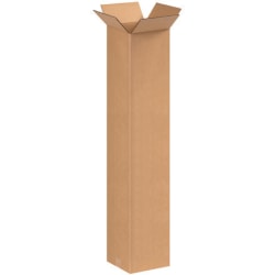 Partners Brand Tall Corrugated Boxes 8" x 8" x 42", Bundle of 20