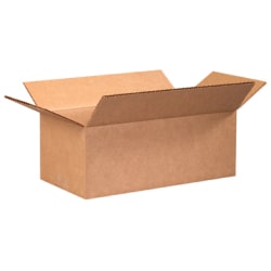 Partners Brand Long Corrugated Boxes 11" x 6" x 4", Bundle of 25