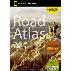 National Geographic Road Atlas 2024: Adventure Edition, United States, Canada, Mexico, 11" x 15"