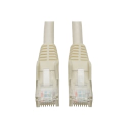 Eaton Tripp Lite Series Cat6 Gigabit Snagless Molded (UTP) Ethernet Cable (RJ45 M/M), PoE, White, 15 ft. (4.57 m) - N201015WH