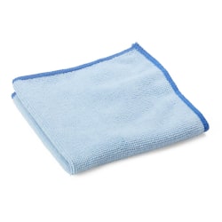 Medline Microfiber Cleaning Cloths, Light Weight, 12" x 12", Blue, Pack Of 250