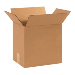 Partners Brand Corrugated Boxes 12" x 9" x 12", Kraft, Bundle of 25