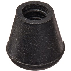Brazos Rubber Cane Tip, 1/2", Black