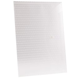 Realspace™ Poly Project Envelope, Letter Size, Clear/White Dots