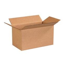 Partners Brand Long Corrugated Boxes, 13" x 7" x 7", Kraft, Bundle of 25