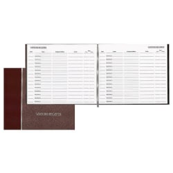 Avery® Hardcover Visitor Register, 10 1/2" x 8", Burgundy