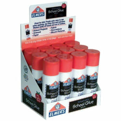 Elmer's® Washable Disappearing Purple School Glue Sticks, 0.77 Oz., Pack Of 12