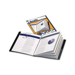 Cardinal Showfile Custom Display Book, Letter Size, 2" Rings, Black