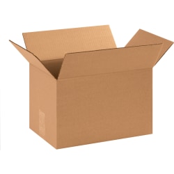 Partners Brand Corrugated Boxes 14" x 9" x 9", Kraft, Bundle of 25