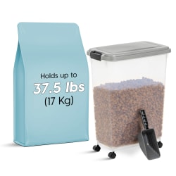 Iris Airtight Container, 47 Qt, Gray