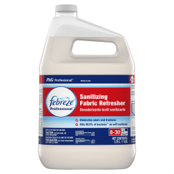 Febreze® Professional Sanitizing Fabric Refresher Spray, Light Scent, 1 Gallon, Case Of 3 Bottles