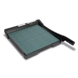 Premier® Heavy-Duty Wood Base Paper Trimmer, 12", Green
