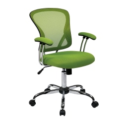 Office Star™ Avenue Six Juliana Mesh Task Chair, Green/Silver