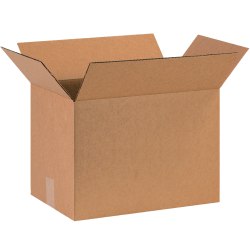 Partners Brand Corrugated Boxes 16" x 10" x 12", Kraft, Bundle of 25