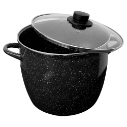 Ekco EOS 12 Qt Covered Stockpot, Black