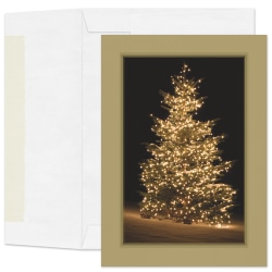 Custom Full-Color Holiday Cards With Envelopes, 7" x 5", Frosted Elegance, Box Of 25 Cards/Envelopes
