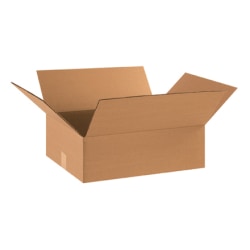 Office Depot® Brand Flat Corrugated Boxes 17" x 14" x 5", Bundle of 25