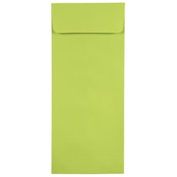 JAM PAPER #12 Policy Business Colored Envelopes, 4 3/4 x 11, Ultra Lime Green, 25/Pack