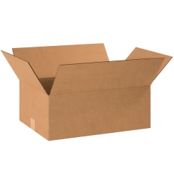 Partners Brand Corrugated Boxes 18" x 12" x 7", Kraft, Bundle of 25