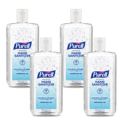 Purell® Advanced Hand Sanitizer Refreshing Gel, 1L, Citrus Scent, Pack Of 4 Bottles