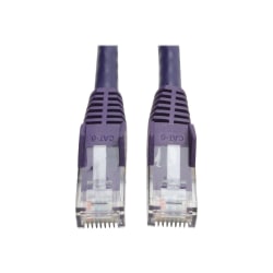 Eaton Tripp Lite Series Cat6 Gigabit Snagless Molded (UTP) Ethernet Cable (RJ45 M/M), PoE, Purple, 14 ft. (4.27 m) - N201014PU