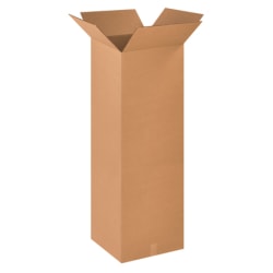 Office Depot® Brand Tall Corrugated Boxes, 18" x 18" x 48", Kraft, Bundle of 10
