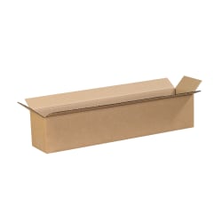 Partners Brand Long Corrugated Boxes, 20" x 4" x 4", Kraft, Bundle of 25