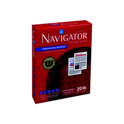 Navigator Soporcel Premium Multi Use Printer & Copy Paper, 10 Reams, White, Letter (8.5" x 11"), 5000 Sheets Per Case, 20 Lb, 97 Brightness