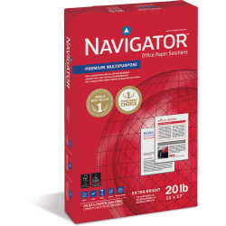 Navigator Laser/Inkjet Print Copy And Multi-Use Paper, Ledger Size (11" x 17"), 20 Lb, Smooth, Carton Of 5 Reams