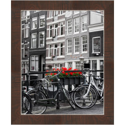 Amanti Art Narrow Picture Frame, 23" x 19", Matted For 16" x 20", Wildwood Brown