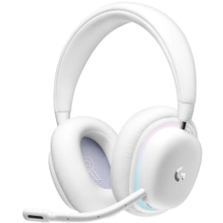 Logitech G735 Gaming Headset - Mini-phone (3.5mm), USB - Wired/Wireless - Bluetooth/RF - 65.6 ft - 38 Ohm - 20 Hz - 20 kHz - On-ear - Ear-cup - Cardioid, Uni-directional Microphone - White Mist
