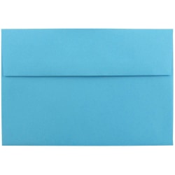 JAM Paper® Booklet Invitation Envelopes, A8, Gummed Seal, 30% Recycled, Dark Blue, Pack Of 25
