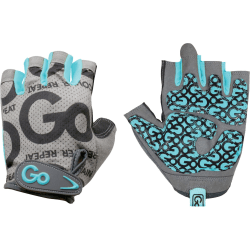 GoFit Women's Pro Trainer Gloves - Hand, Abrasion, Chemical Protection - Medium Size - Synthetic Leather Palm, Jersey Back