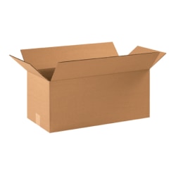 Partners Brand Corrugated Boxes 22" x 10" x 10", Kraft, Bundle of 20