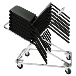 National Public Seating Dolly, DY82, 38"H x 22-3/4"W x 35"D, Chrome