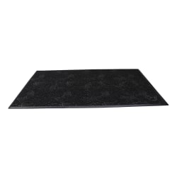 Waterhog Plus Swirl Floor Mat, 36" x 120", Black Smoke