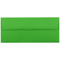 JAM PAPER #10 Business Colored Envelopes, 4 1/8" x 9 1/2", Green, 25/Pack